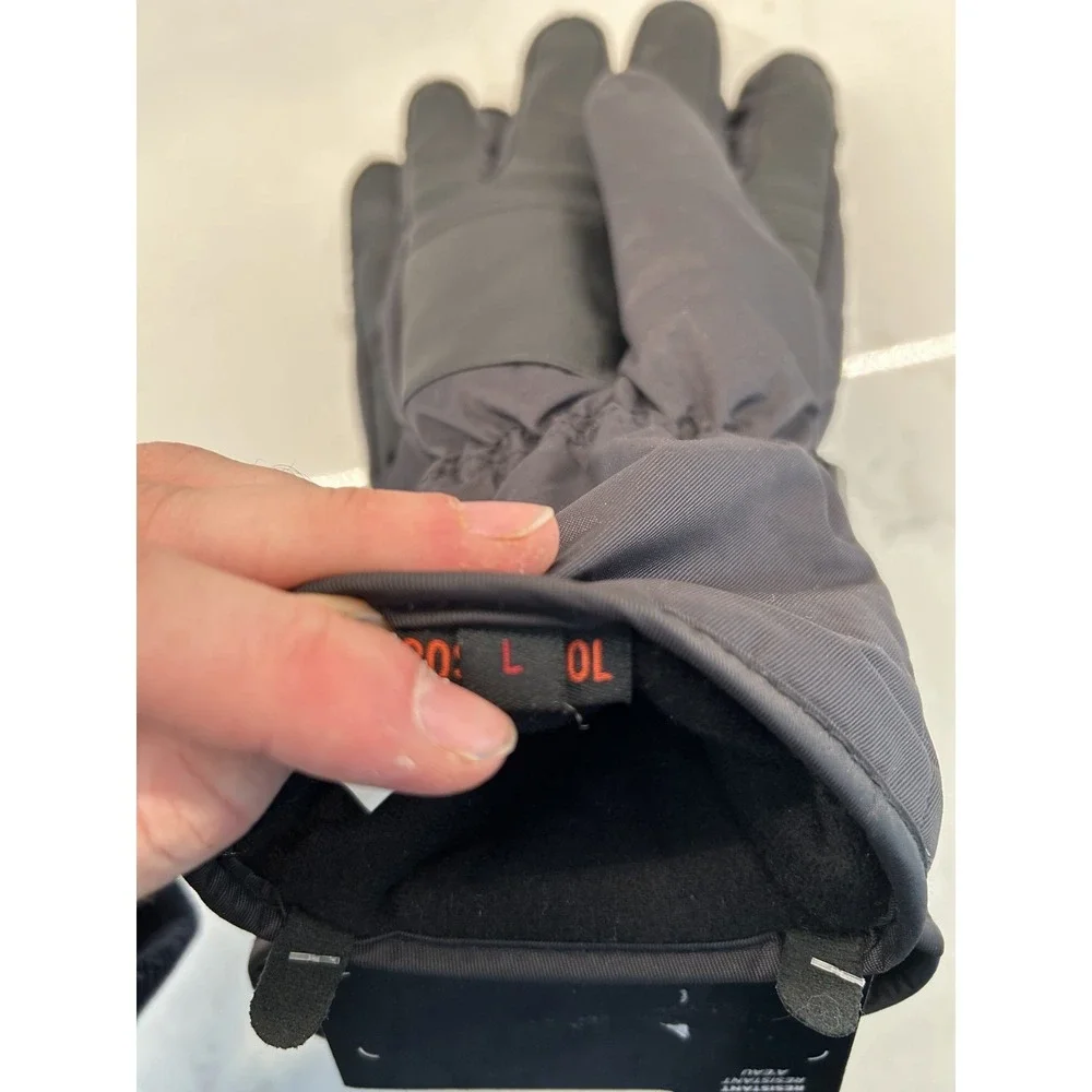 Rossignol Action Drypel Waterproof Ski‎ Gloves Womens Large Black Leather Trim